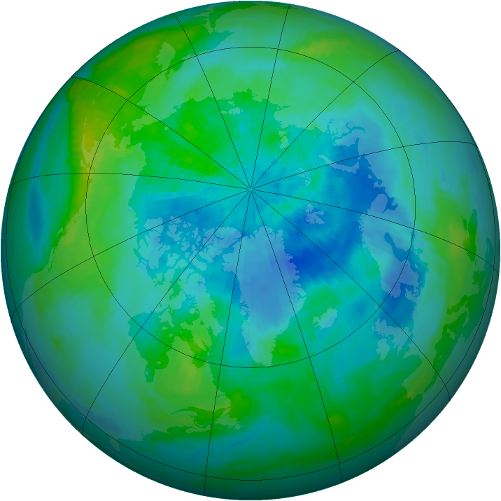 Arctic ozone map for 17 September 2002